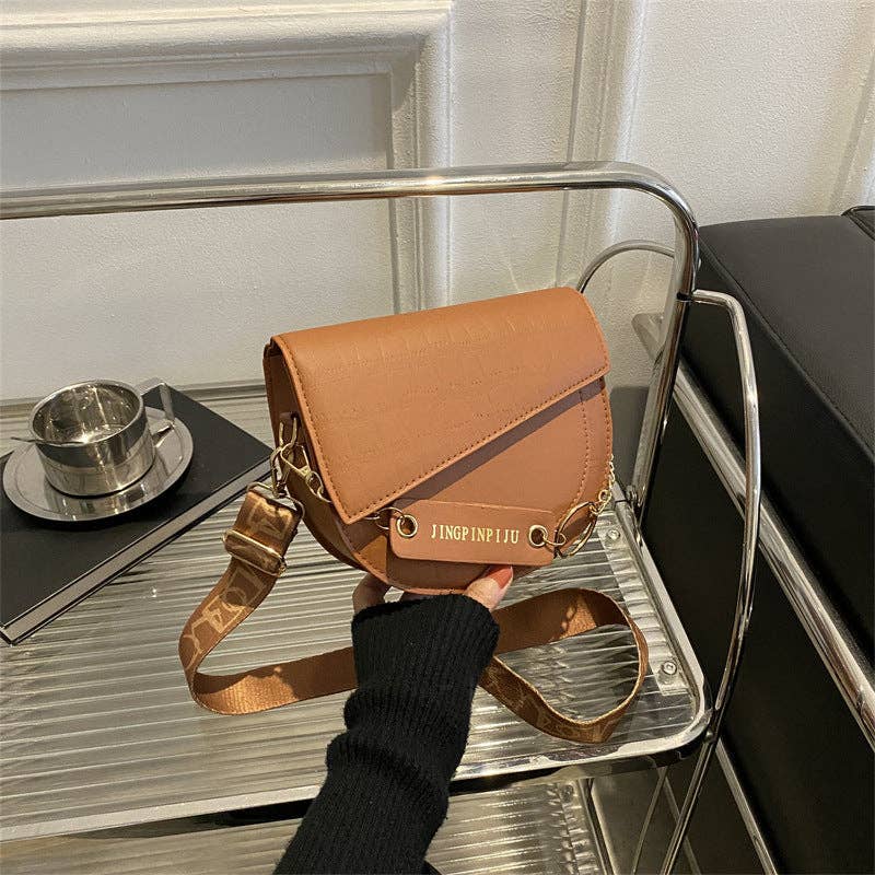 Color de moda - Bolso cruzado para mujer: Marrón café