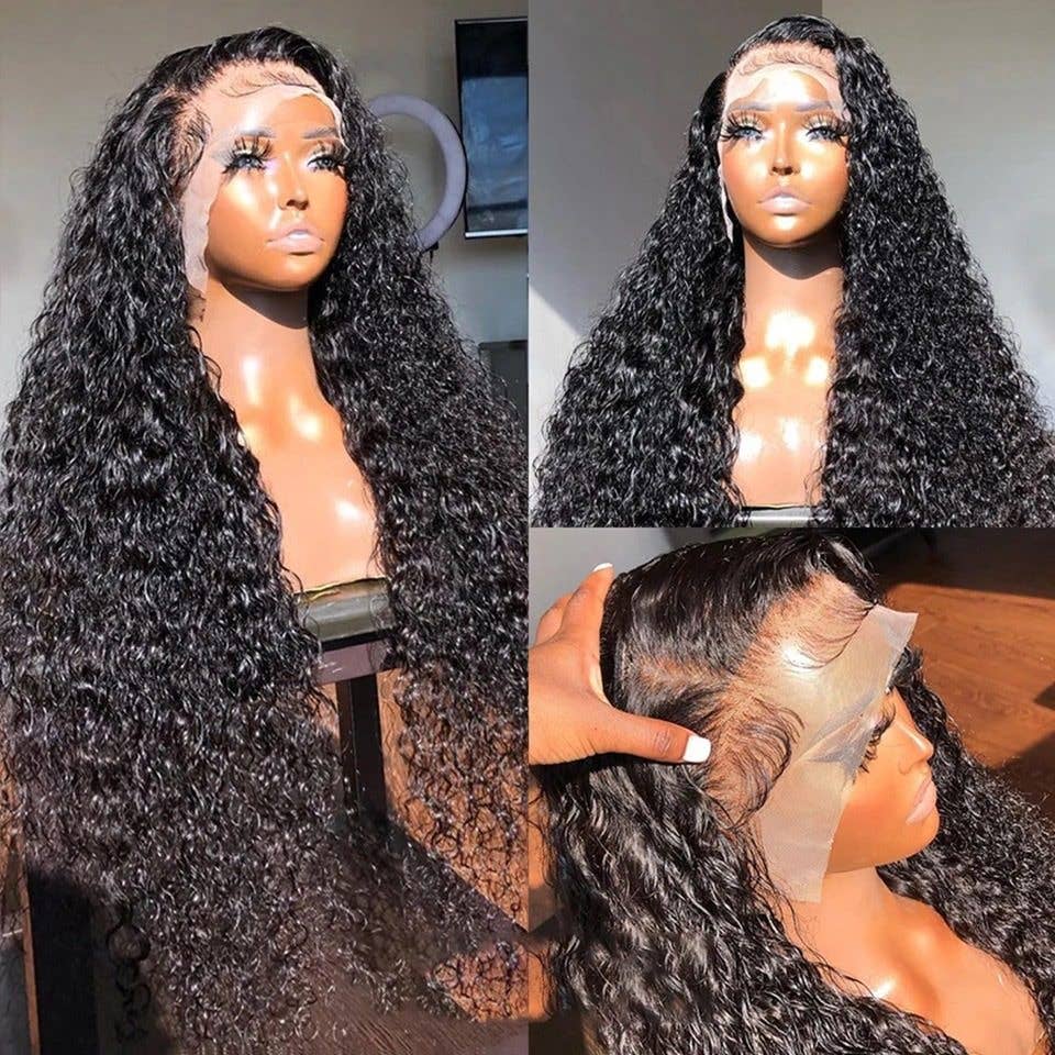 13X4 Lace Front Wig Human Hair Full Wig: Piano Color / 20 Inches