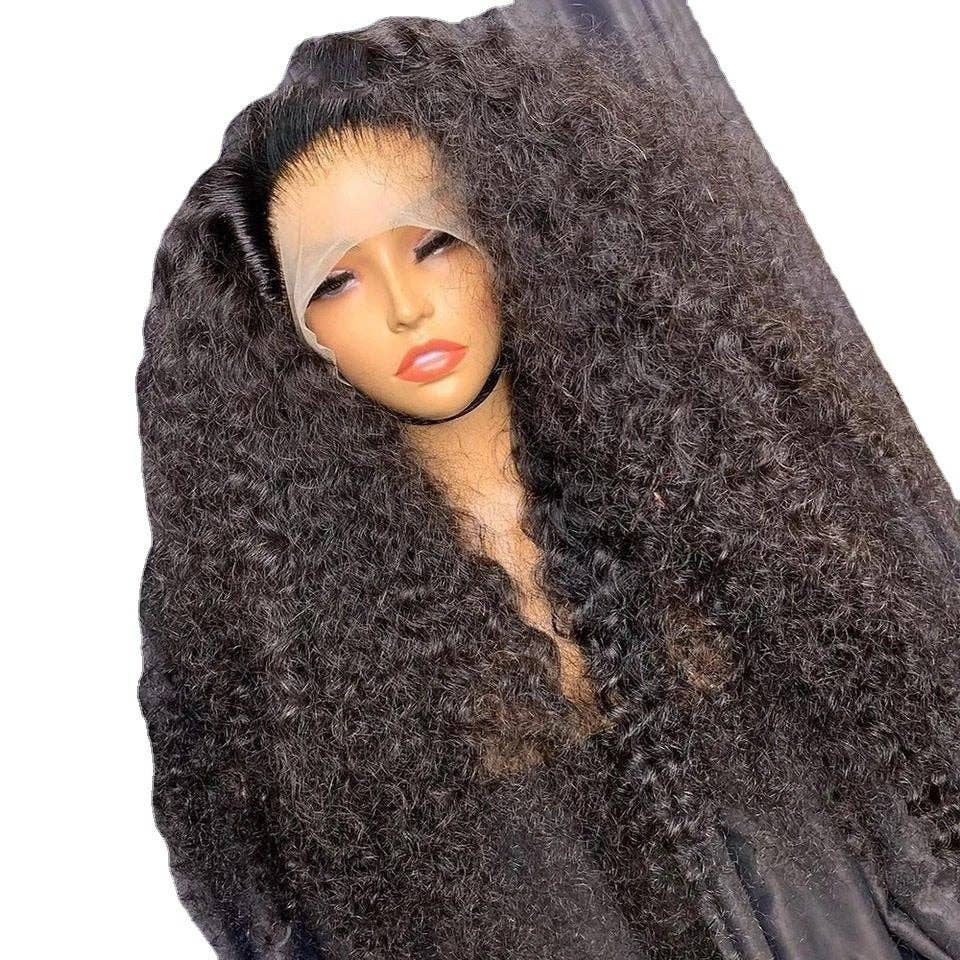 13X4 Lace Front Wig Human Hair Full Wig: WINE RED / 26 Inches