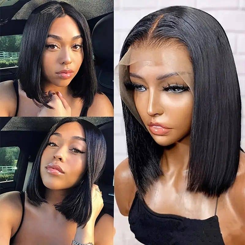 Lace Front Wigs For African Market, Medium Length, Ready Stock: BLACK / 18 Inches