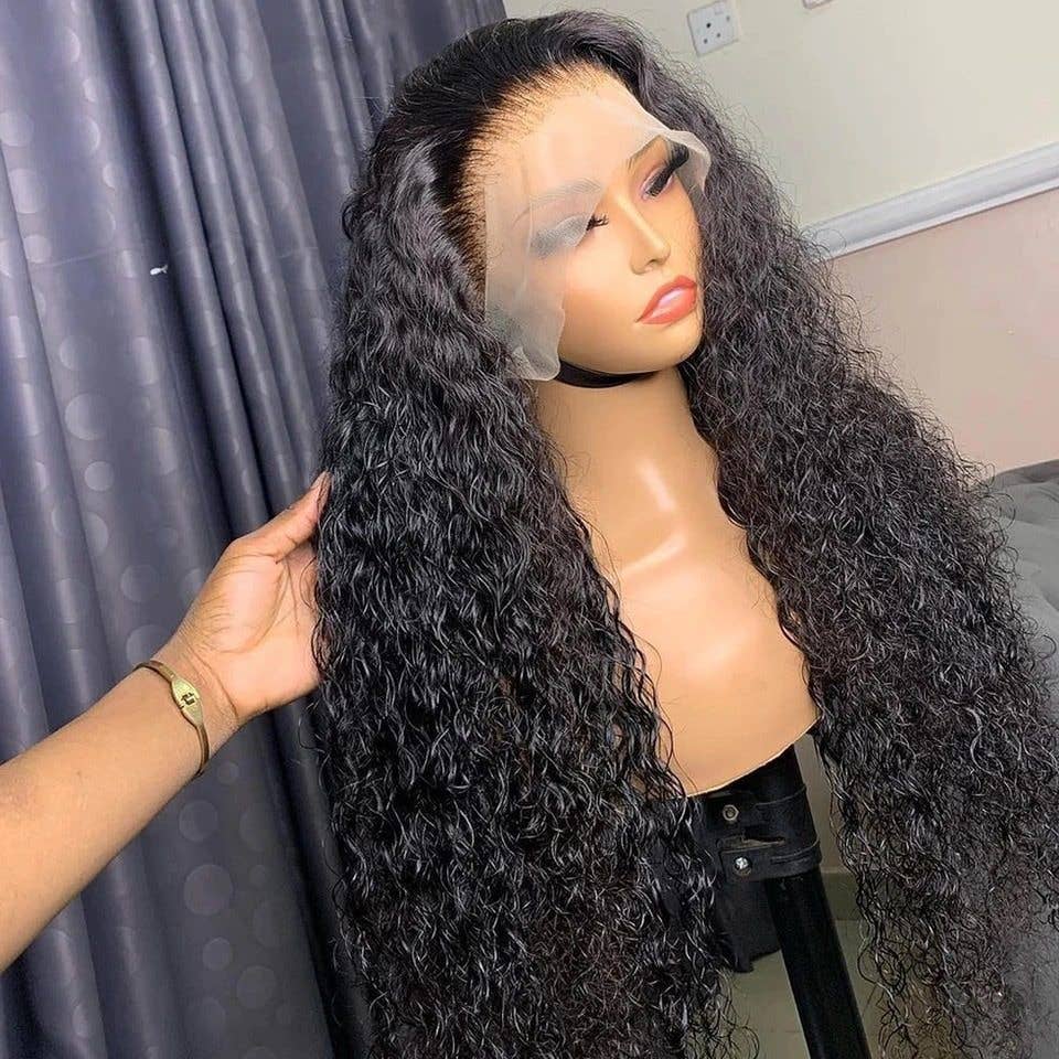 13X4 Lace Front Wig Human Hair Full Wig: Piano Color / 20 Inches