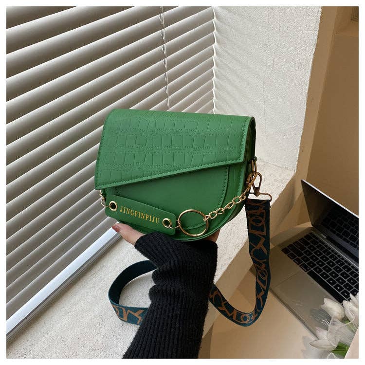 Trendy Color- Crossbody Bag For Women: Black