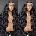 13X4 Lace Front Synthetic Hair Wig Body Wave: L153 black / 24 Inches