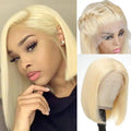 12A Vietnam Bone Straight Bob Human Hair Wig: OFF-WHITE / 14 Inches