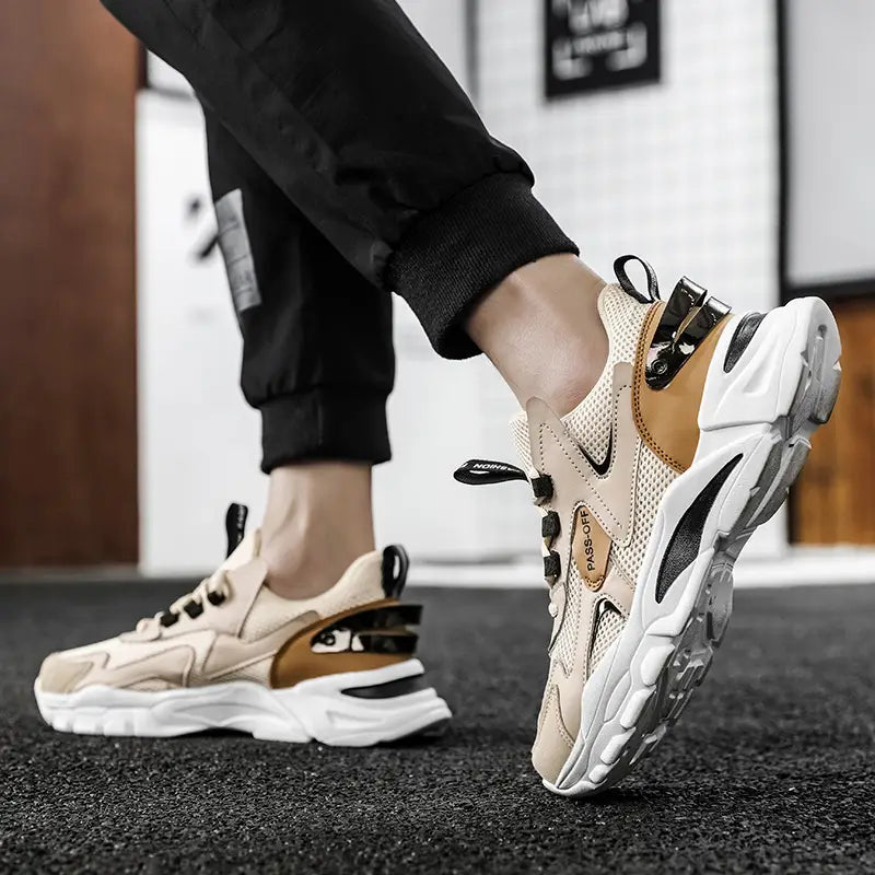 Paper Running Shoes Mesh Sneakers Men's Outdoor Shoes