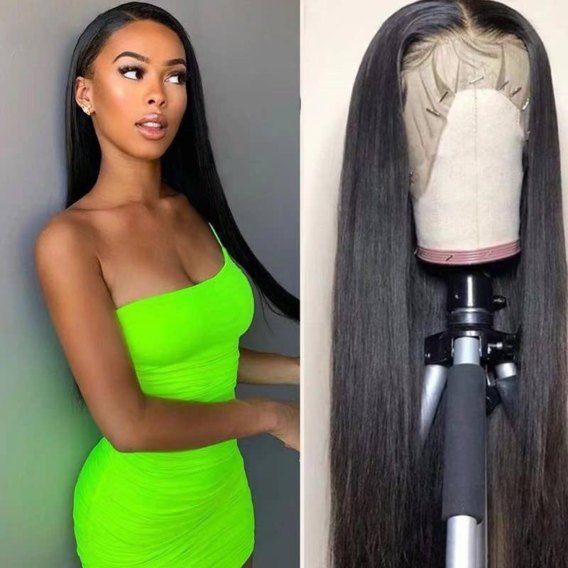 Synthetic Straight Wigs For Amazon Wholesale: L1697 Black