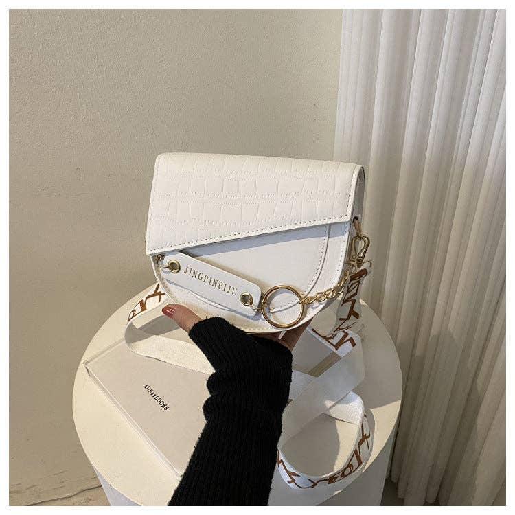 Trendy Color- Crossbody Bag For Women: Gray