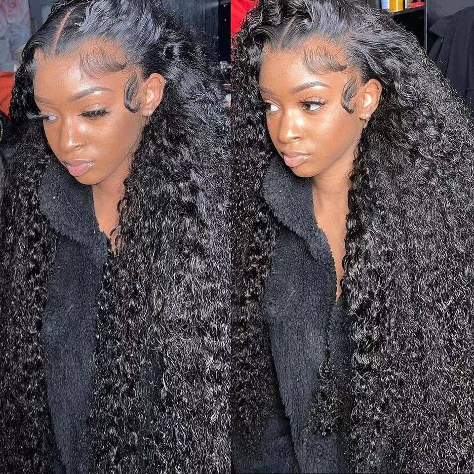 New Afro Curly Lace Front Wig Long Curly Hair: 28 Inches