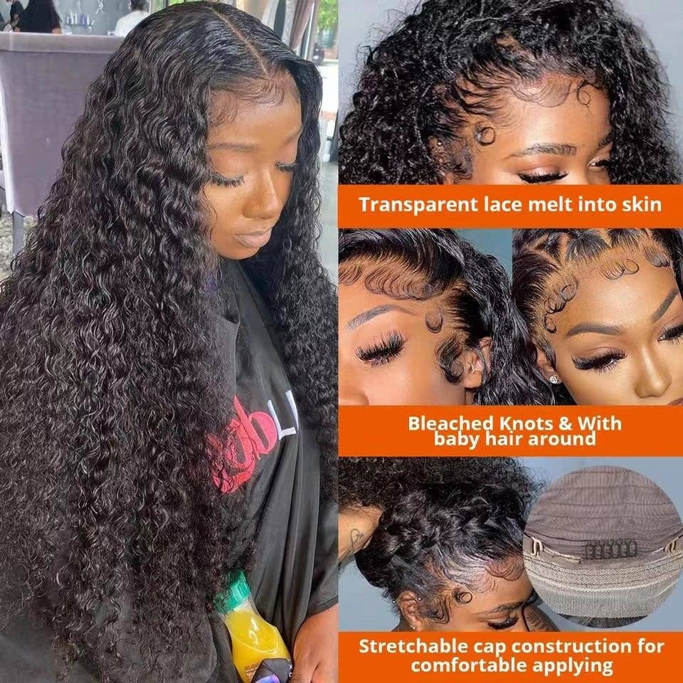 New Afro Curly Lace Front Wig Long Curly Hair: 28 Inches