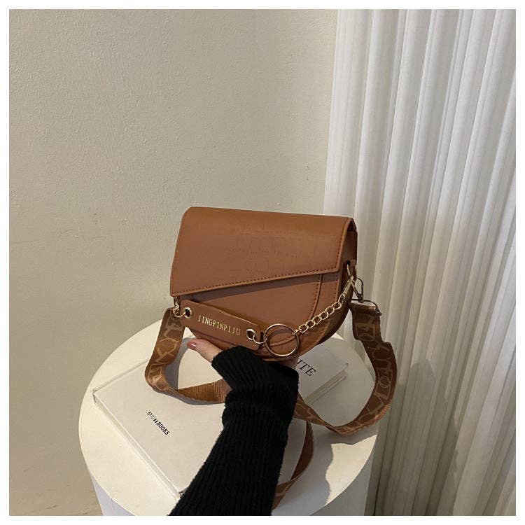 Color de moda - Bolso cruzado para mujer: Marrón café
