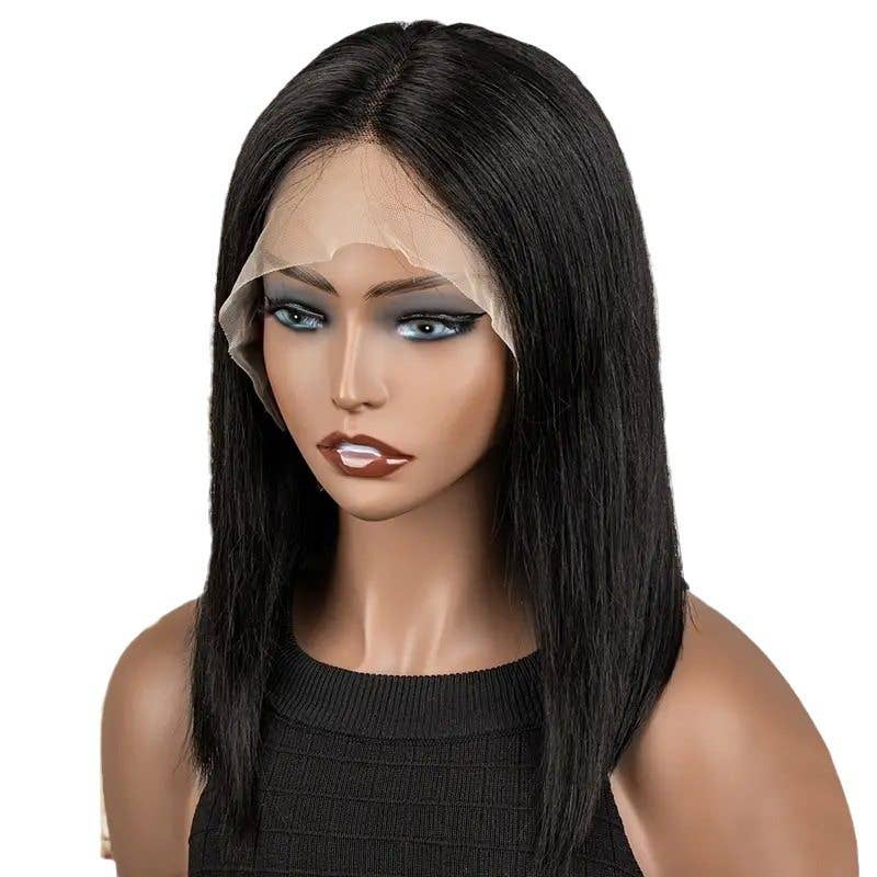 Lace Front Wigs For African Market, Medium Length, Ready Stock: BLACK / 18 Inches