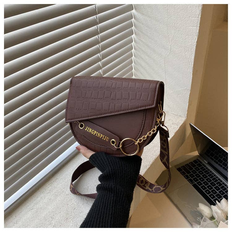 Color de moda - Bolso cruzado para mujer: Marrón café