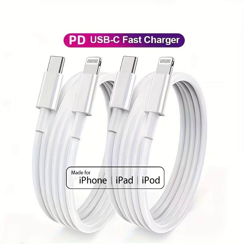 10-foot Extra-long Data Cable Fast Charger for iPhone, 20W+20W Dual Port USB C Wall Charger Plug, for iPhone Charger USB C Charge Power Adapter 10ft Type C to Lightning Cable for iPhone 14/13/12/11/XR/XS/SE/iPad