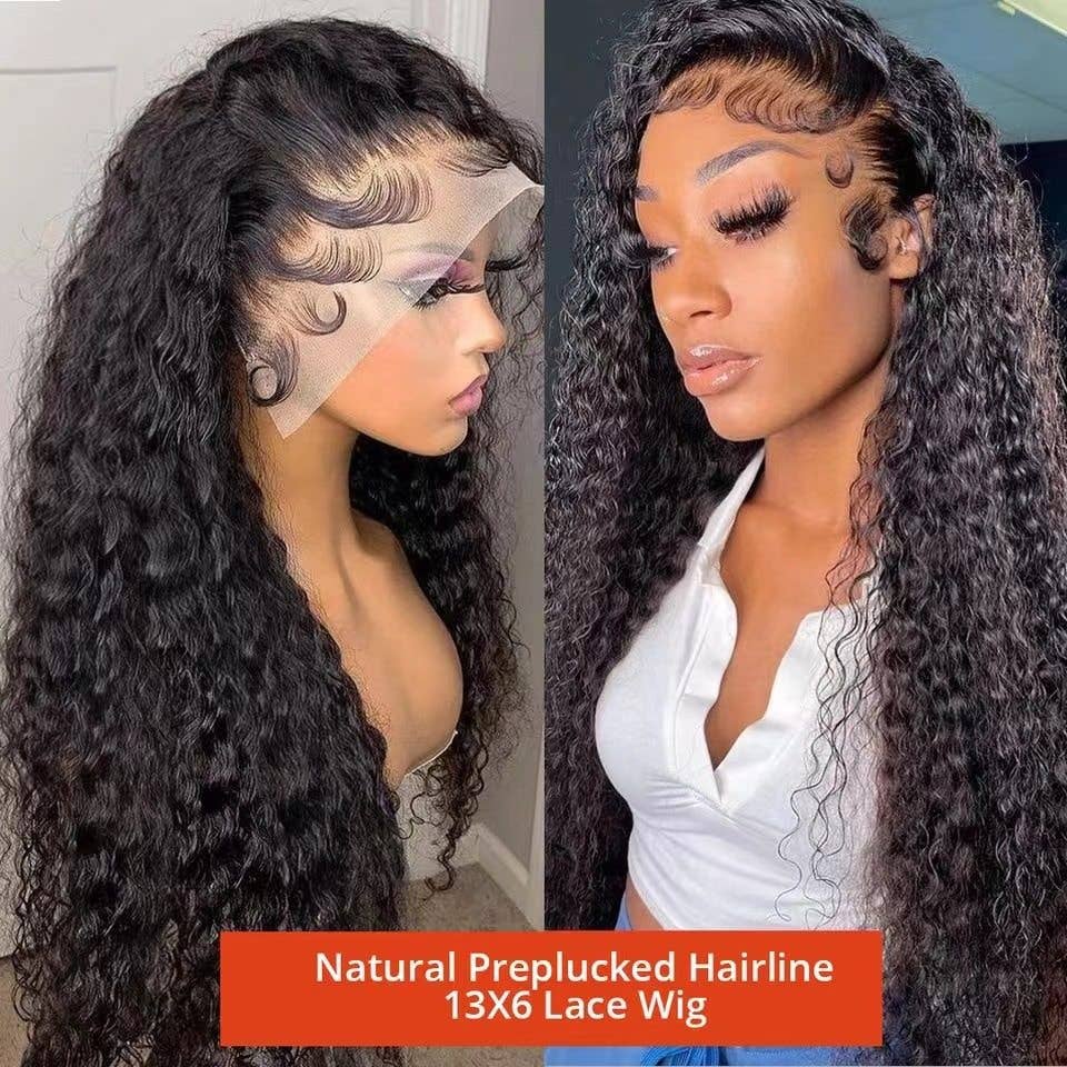 New Afro Curly Lace Front Wig Long Curly Hair: 28 Inches