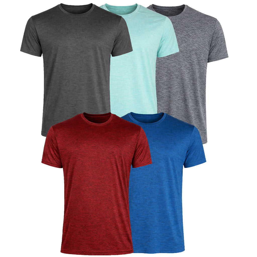 Men's Short Sleeve Moisture-Wicking Performance Tee: Black / S