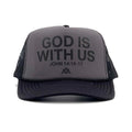 God is With Us 泡棉網帽 - 炭灰色